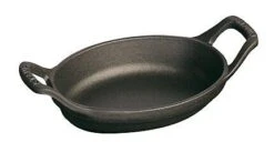 Staub Mini Auflaufform Oval Aus Gusseisen In Schwarz