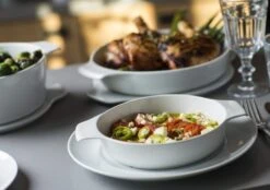 Eschenbach Flacher Topf Mit Deckel Cook & Serve In Weiß -Küchenbedarf Laden COOK SERVE 016 2 neu l