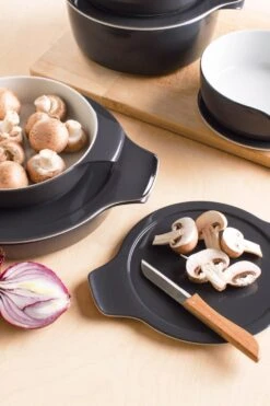 Eschenbach Flacher Topf Mit Deckel Cook & Serve InducTherm In Schwarz -Küchenbedarf Laden COOK SERVE 2019 01 2