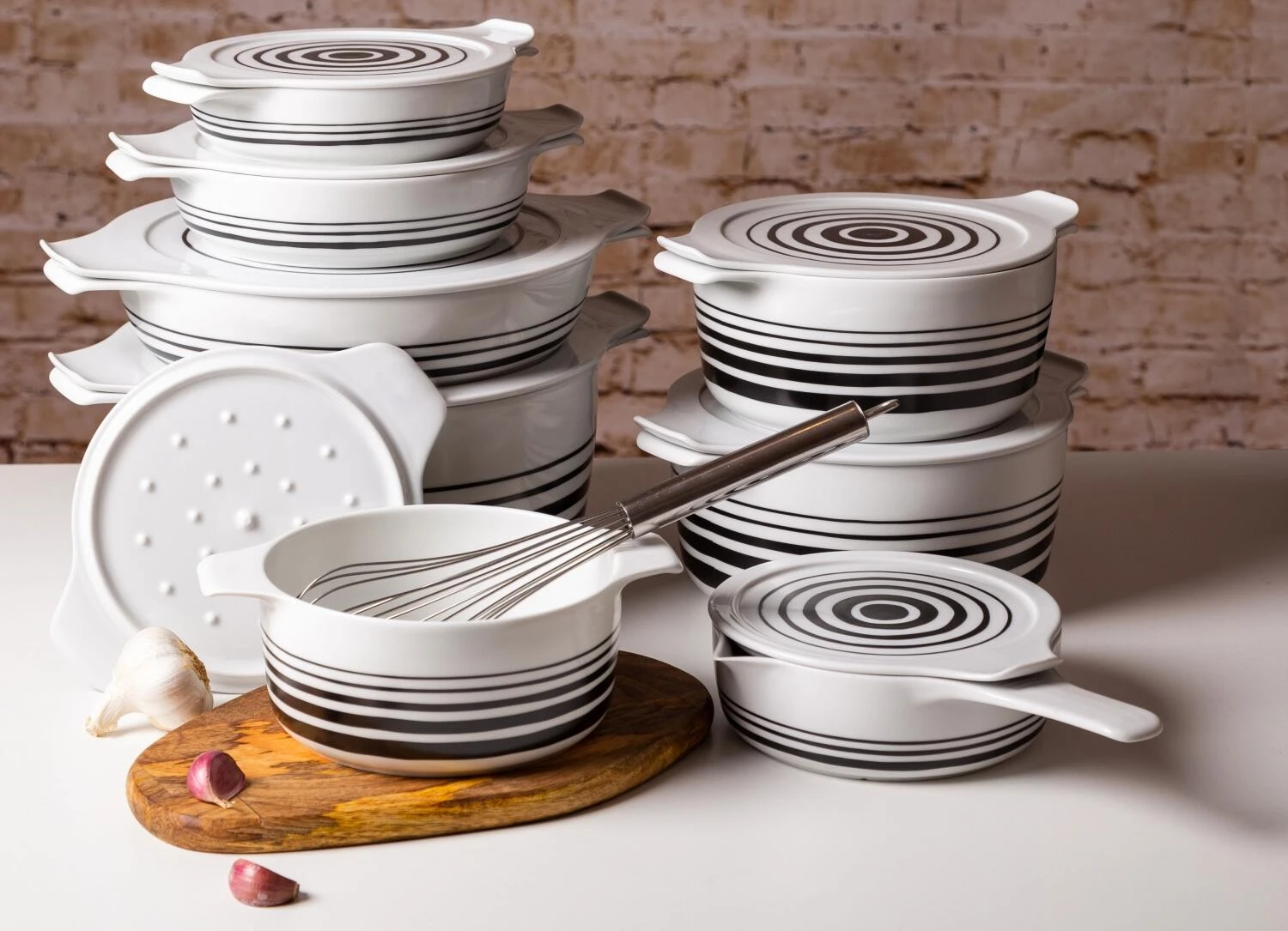 Eschenbach Topf Mit Deckel Cook & Serve In Stripes 7 Eschenbach Topf Mit Deckel Cook & Serve In Stripes – Bild 5