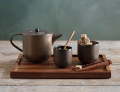 ASA Teeschale 2er Set Coppa Ferro -Küchenbedarf Laden Coppa metallic Tee