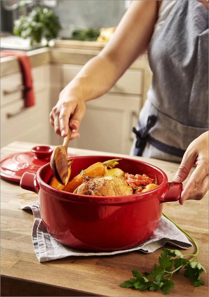 Emile Henry Schmortopf Rund In Granatapfel 5 Emile Henry Schmortopf Rund In Granatapfel – Bild 3