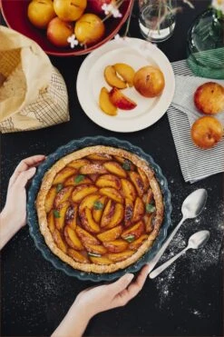 Emile Henry Torten- & Quicheform In Feu Doux -Küchenbedarf Laden EH 602X Life DeepFlanDish PlumTart V 1