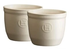 Emile Henry Töpfchen Nr. 8 In Ton, 2er Set