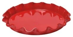Emile Henry Tarte- & Quicheform Mit Wellenrand In Granatapfel