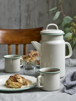 Kockums Teekanne Aus Emaille, Cream Lux -Küchenbedarf Laden Kockums 2018102443705