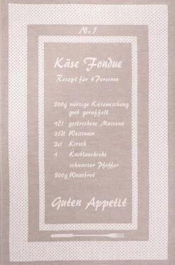 Küchentuch Fondue Nr. 1 Von KULTSCHTOFF, Taupe