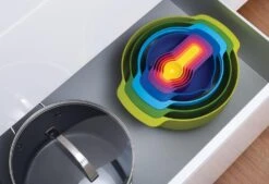 Joseph Joseph Schüssel-Set Nest 9 Plus Bunt, 9-tlg. -Küchenbedarf Laden Nest 9 Plus Stacked in Drawer neu