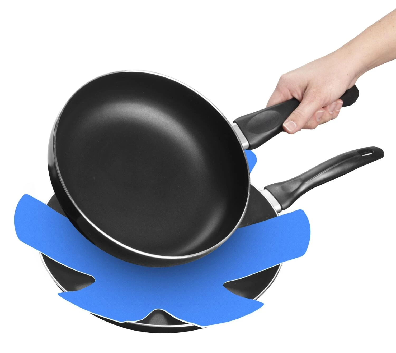 Papillon Pfannenschoner-Set In Anthrazit, 3er Set 4 Papillon Pfannenschoner-Set In Anthrazit, 3er Set – Bild 2