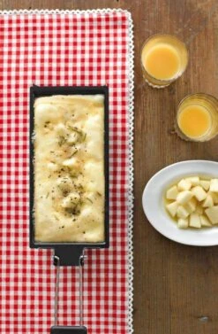 Kuhn Rikon Mini Racletteset In Gold Matt -Küchenbedarf Laden Raclette withe home preserved roesemary Mini raclette l