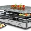Spring Raclette8 Mit Granitstein In Edelstahl