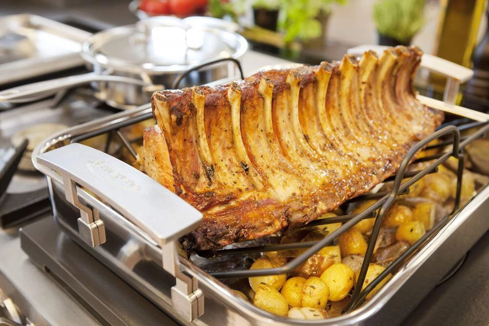 Demeyere Röstpfanne Industry Mit Röstgitter 9 Demeyere Röstpfanne Industry Mit Röstgitter – Bild 7