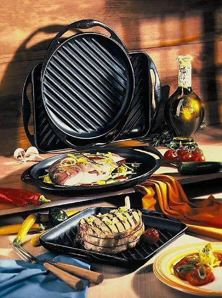 Le Creuset Grillplatte Quadratisch In Schwarz 4 Le Creuset Grillplatte Quadratisch In Schwarz – Bild 2