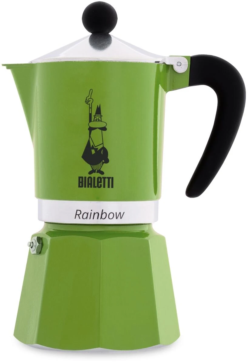 Bialetti Espressokocher Rainbow Grün 3 Bialetti Espressokocher Rainbow Grün
